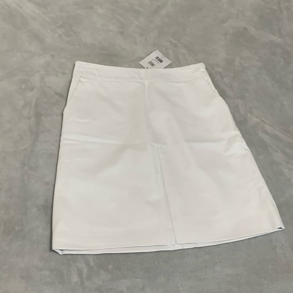 Top Shop White Vegan Leather Skirt size 4 new with tags